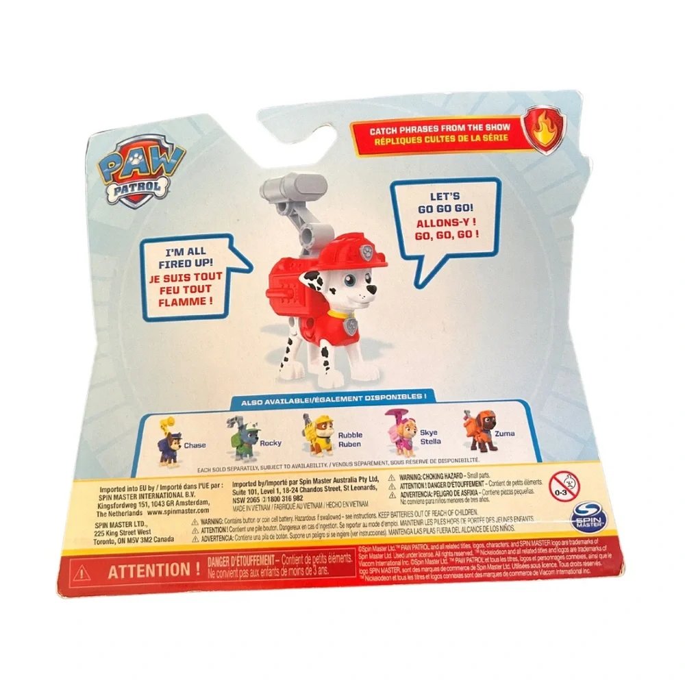 Paw Patrol Action Pup Talking Electronic Sounds Marshall Figure w/ Pup BRAND NEW
